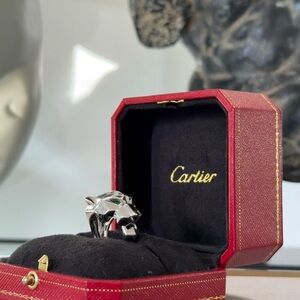 Cartier Panther Ring - 18K White Gold - Size 6 (US) - Authentic